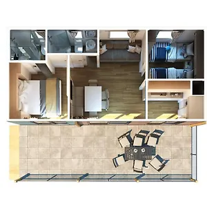 2* Kemping Victoria Mobilehome In Istra Premium